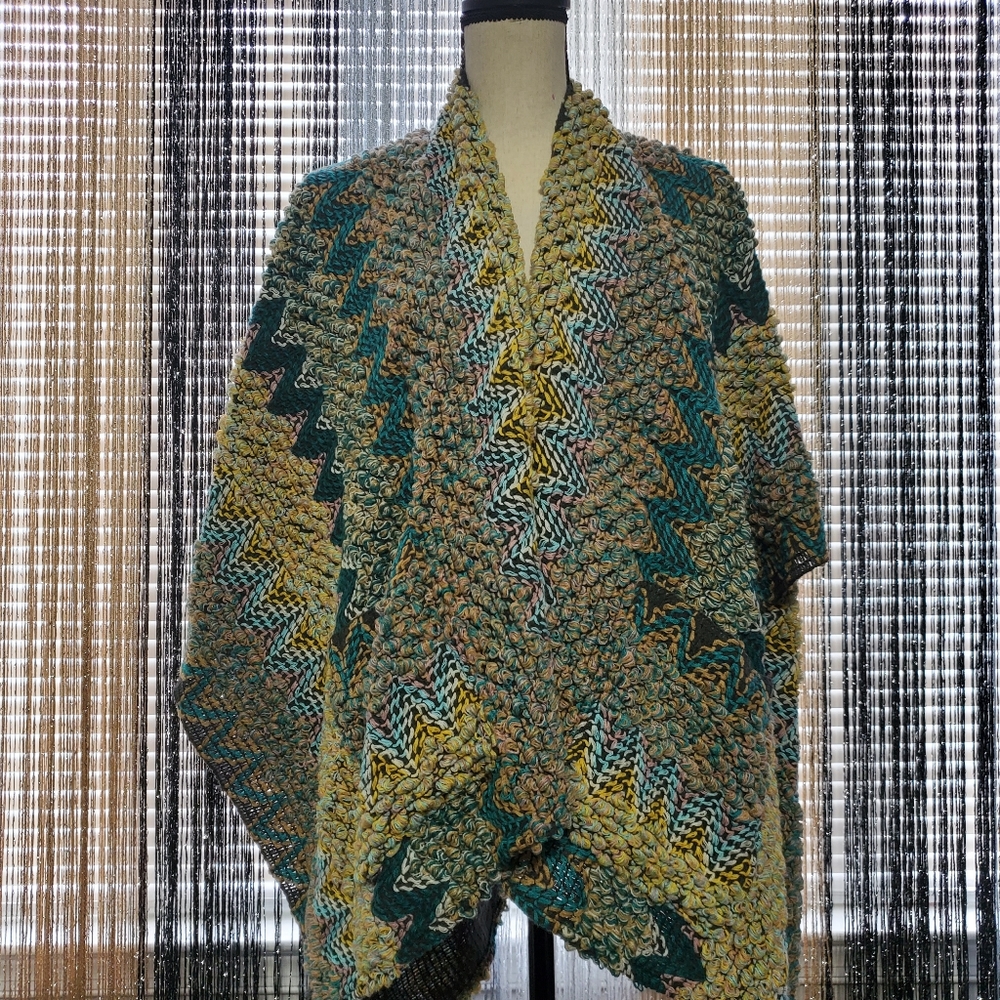 Multi Colored Shaw Wrap
